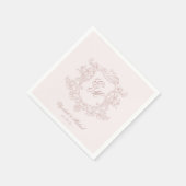 viktorianischer Blumengarten Luxus Serviette (Ecke)