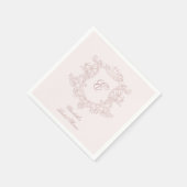 viktorianischer Blumengarten Luxus Serviette (Ecke)