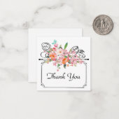 Viktorianischer Blumenstrauß Hochzeitsheim mit sch Mitteilungskarte (Vorderseite/Rückseite Beispiel)