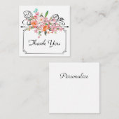 Viktorianischer Blumenstrauß Hochzeitsheim mit sch Mitteilungskarte (Vorne/Hinten)