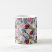 Viktorianischer Blush & Azure Botanical Kaffeetasse (Mittel)
