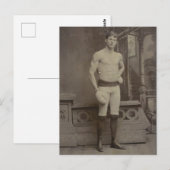 Viktorianischer Boxjunge Postkarte (Vorne/Hinten)