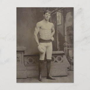Viktorianischer Boxjunge Postkarte
