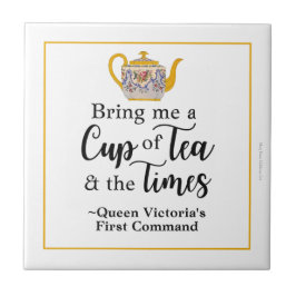 Viktorianischer britischer Royalty Tee Lover Vinta Fliese