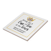 Viktorianischer britischer Royalty Tee Lover Vinta Fliese (Seite)