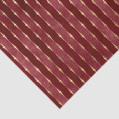 Viktorianischer Burgund und Goldstreifen Seidenpapier (Ausschnitt)