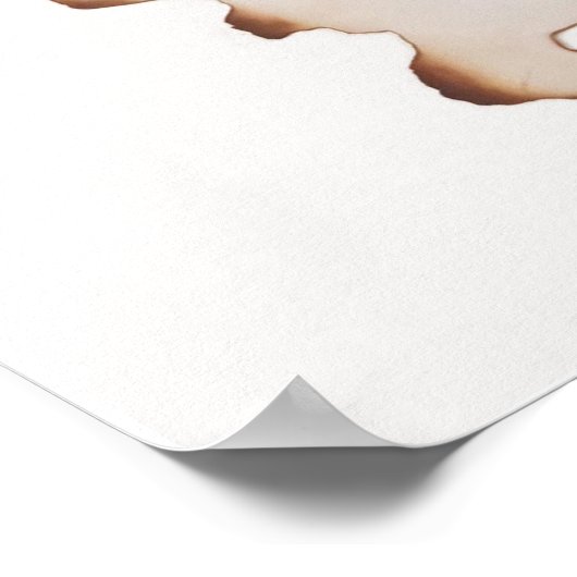 Viktorianischer Charme: Papierportrait auf Poster (Ecke)