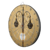 Viktorianischer Charme: Vintage Lampenposten Dartscheibe (Vorderseite rechts)