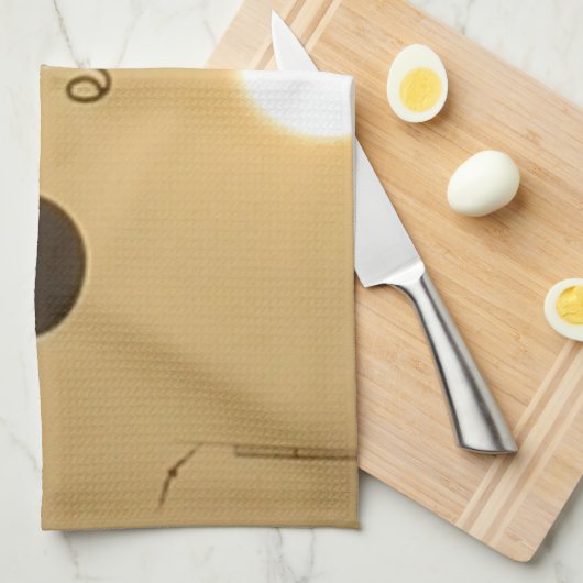 Viktorianischer Charme: Vintage Lampenposten Küchentuch (Viertel Falte)