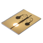 Viktorianischer Charme: Vintage Lampenposten Notizblock (Linke Seite)