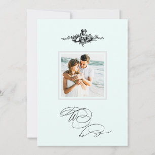 *~* Viktorianischer Cherub PHOTO QR AR6 RSVP Hochz Einladung
