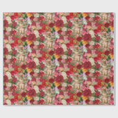 Viktorianischer Cherub und Rose Scrapbook Chintzy  Geschenkpapier (Flach)
