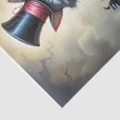 Viktorianischer Circus Cheshire Cat - Decoupage Seidenpapier (Detail)