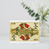 Viktorianischer Clubkönig Postkarte (Stehend Vorderseite)