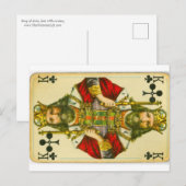 Viktorianischer Clubkönig Postkarte (Vorne/Hinten)