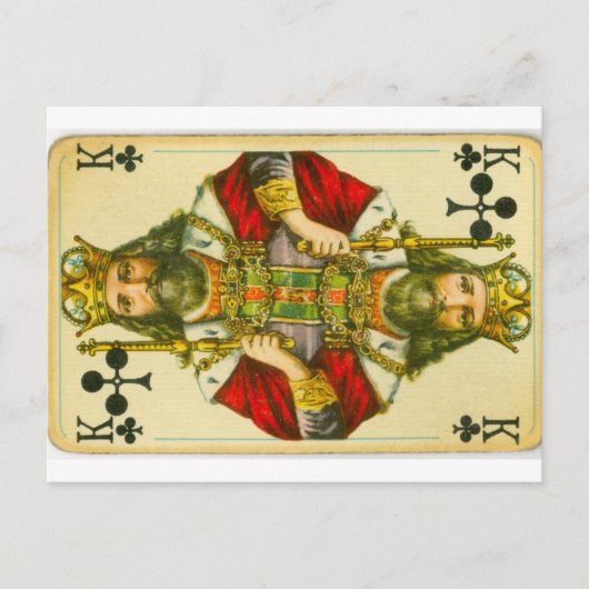 Viktorianischer Clubkönig Postkarte (Vorderseite)