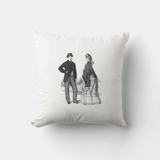 Viktorianischer Couple Pillow Case Kissen (Vorderseite)