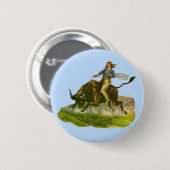 Viktorianischer Cowboy-Bulle Button (Vorne & Hinten)