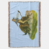 Viktorianischer Cowboy-Bulle Decke (Vorderseite Vertikal)