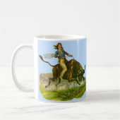 Viktorianischer Cowboy-Bulle Kaffeetasse (Links)