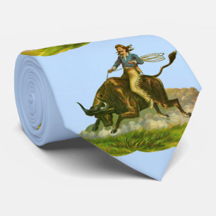 Viktorianischer Cowboy-Bullerprint Krawatte