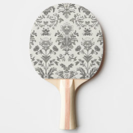 Viktorianischer Damast Blumen Weiß Vintage Tischtennis Schläger