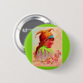 Viktorianischer Damenjester Button (Vorne & Hinten)