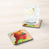 Viktorianischer Damenjester Getränkeuntersetzer (Rechte Seite)