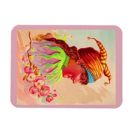 Viktorianischer Damenjester Magnet (Horizontal)