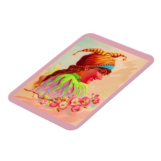 Viktorianischer Damenjester Magnet (Linke Seite)
