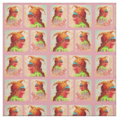 Viktorianischer Damenjesterprint Stoff (Muster)