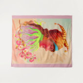 Viktorianischer Damenjesterprint Wandteppich (Vorderseite (Horizontal))