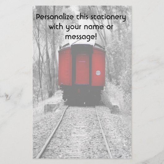 Viktorianischer Dampfzug von Red Caboose Briefpapier (Vorderseite)