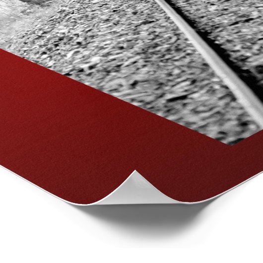 Viktorianischer Dampfzug von Red Caboose Poster (Ecke)