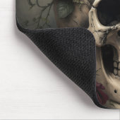 Viktorianischer Dark Academia Gothic-Totenkopf mit Mousepad (Ecke)