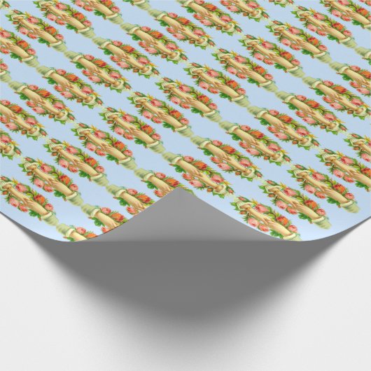 Viktorianischer Druckauftrag Geschenkpapier (Ecke)