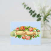 Viktorianischer Druckauftrag Postkarte (Stehend Vorderseite)