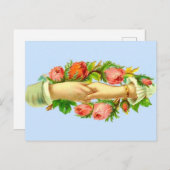 Viktorianischer Druckauftrag Postkarte (Vorne/Hinten)