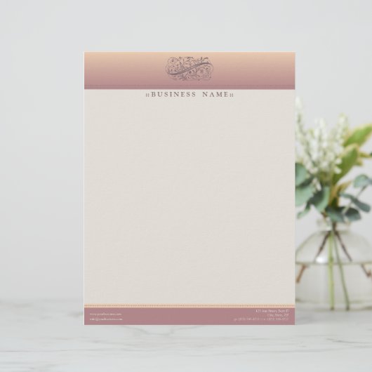 Viktorianischer Druckkopf Briefbogen (Stehend Vorderseite)