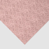 Viktorianischer Dusty-Pink-Stil Damask Luxus-Decou Seidenpapier (Ausschnitt)