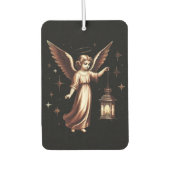 Viktorianischer Eleganter Weihnachtsgel und Lanter Autolufterfrischer (Vorderseite)