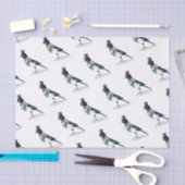 Viktorianischer Elster-Vogel Seidenpapier (Handwerk)