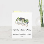 Viktorianischer Engel Dankeschön-Karte Dankeskarte (Rückseite)