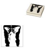 Viktorianischer Engel mit Flügeln & Stern, schöne  Gummistempel (Stempel)