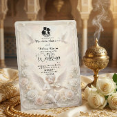 Viktorianischer Engelcherub und ätherische Tauben Einladung