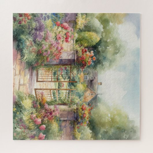 Viktorianischer Englischer Garten Puzzle (Horizontal)