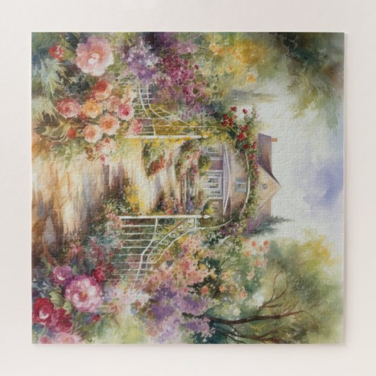 Viktorianischer Englischer Garten Puzzle (Horizontal)