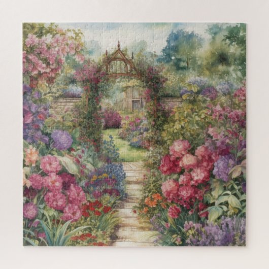 Viktorianischer Englischer Garten Puzzle (Vertikal)