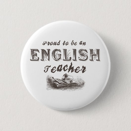 Viktorianischer Englischlehrer Button (Vorderseite)