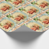 Viktorianischer Feiertag Geschenkpapier (Ecke)